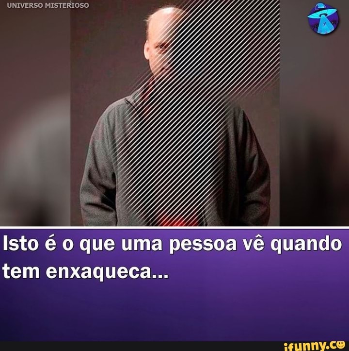Isto é o que uma pessoa vê quando tem enxaqueca...