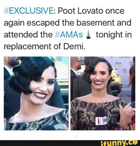 EXCLUSIVE: Poot Lovato once again escaped the basement and attended the ...