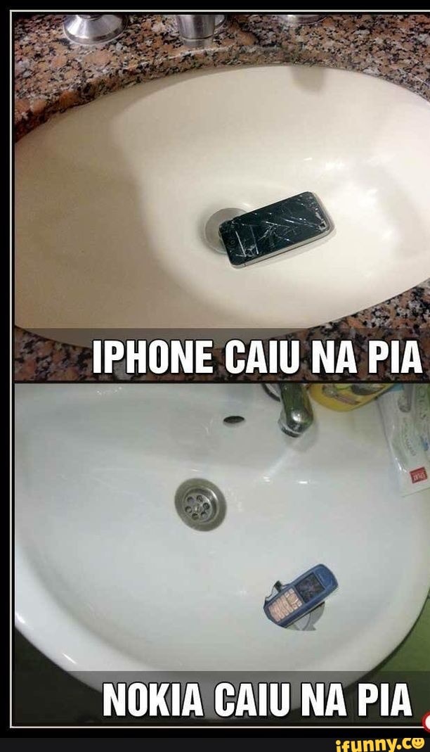 NOKIA CAIU'NA PIA