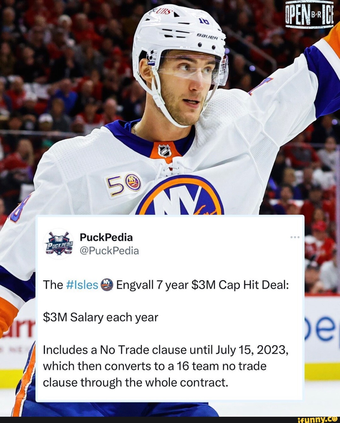 PuckPedia Rs @PuckPedia The #Isles @ Engvall 7 Year Cap Hit Deal ...