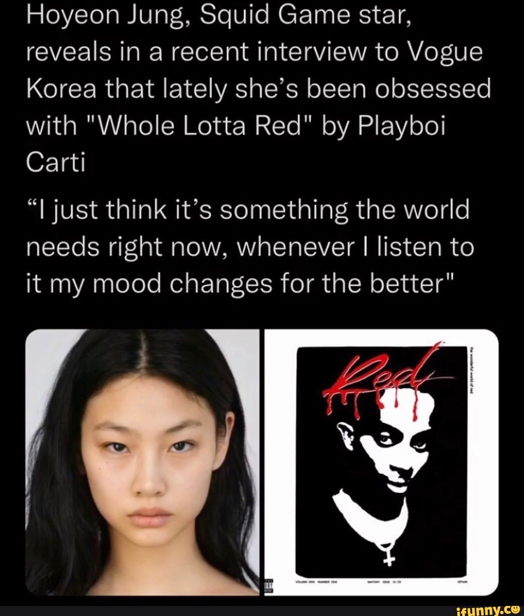 Squid Game's HoYeon Jung Vogue interview meme has the internet