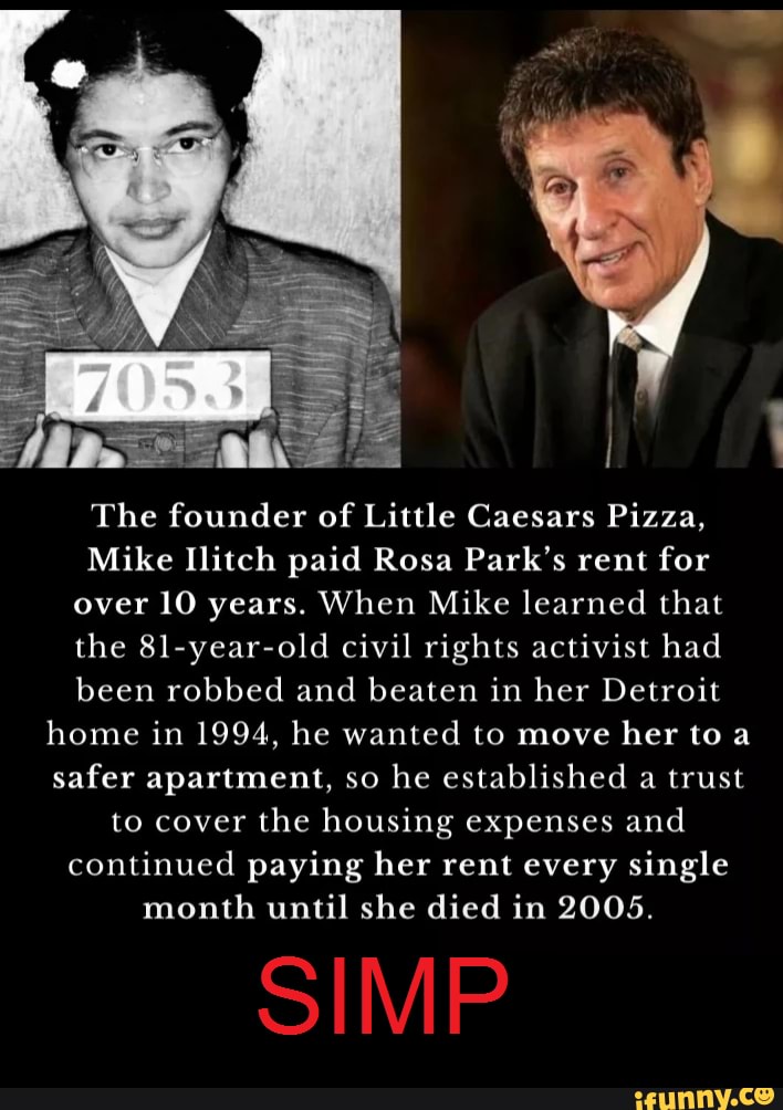 little caesars owner paid rosa parks rent