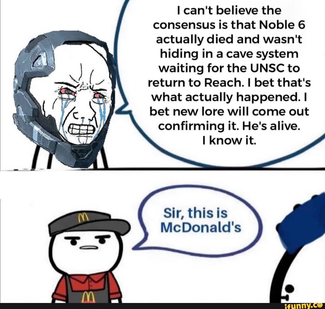 Can't believe the consensus is that Noble 6 actually died and wasn't