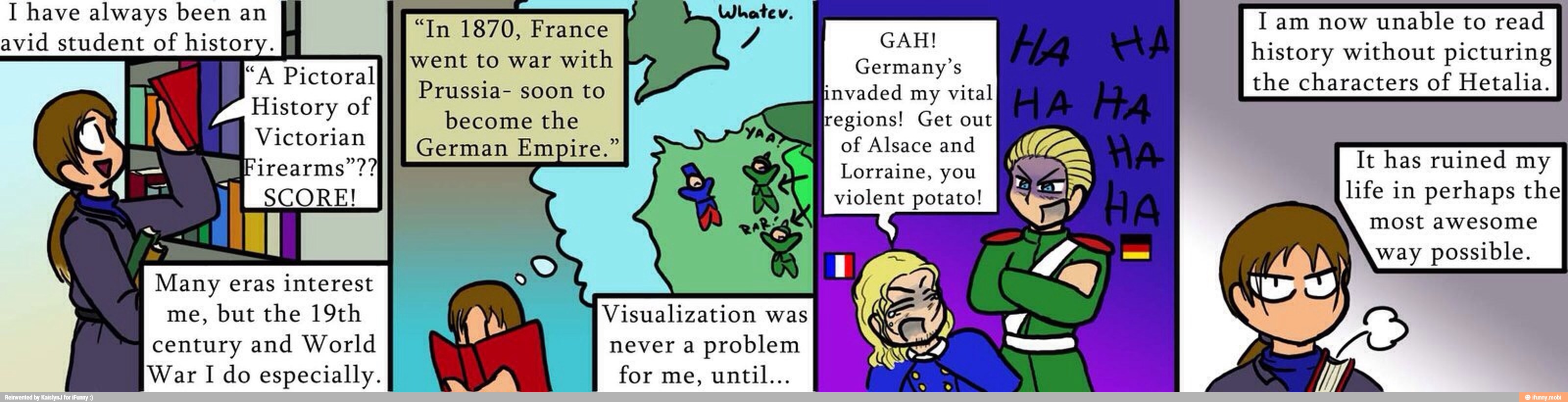 me, but the 19th
century and World
Visualization was
never a
problem