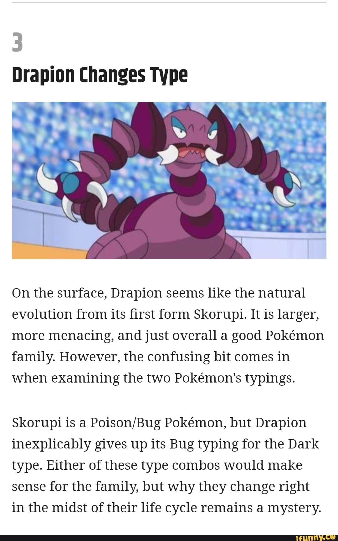 Drapion memes. Best Collection of funny Drapion pictures on iFunny