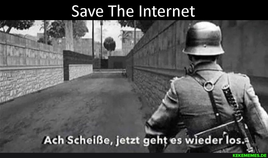 Save The Internet
Ach Scheiße, jetzt geht es wieder los.&