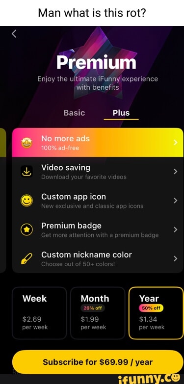 At is this rot? Premium Enjoy the ultimate iFunny experience with ...