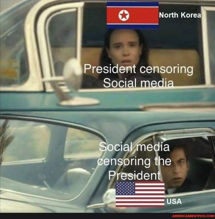 North Korea
President censoring
_Social media-
Social media
President.
USA