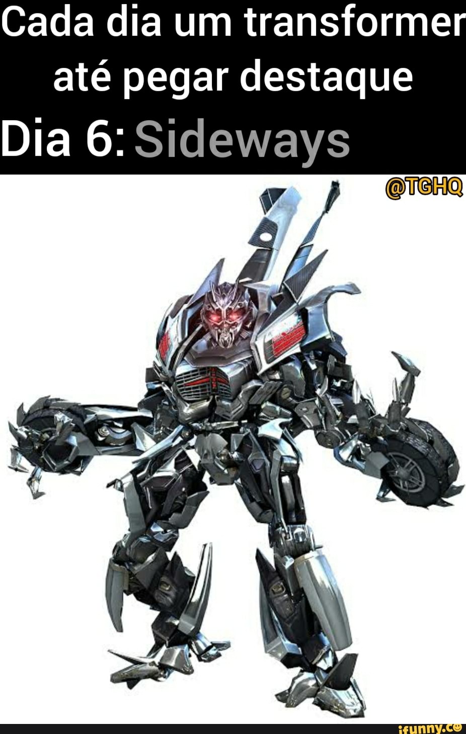 Cada dia um transforme até pegar destaque
Dia 6: