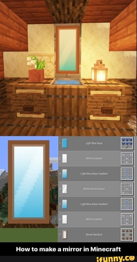 How to make a mirror in Minecraft - How to make a mirror in Minecraft