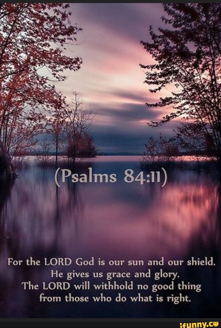 (Psalms 84 For the LORD God is our sun and our shield. He gives us ...