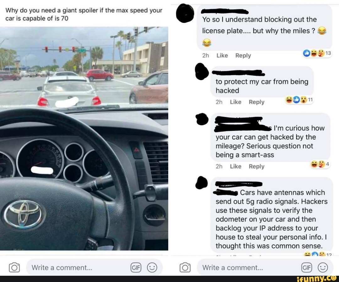 Yo so I understand blocking out the license plate&hellip;. but