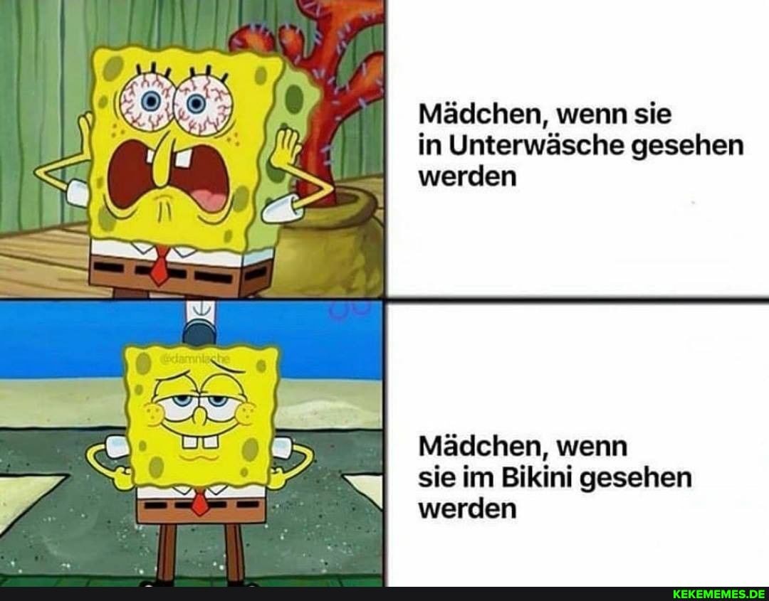 Mädchen, wenn sie in Unterwäsche gesehen werden
Mädchen, wenn sie im Bikini gesehen werden