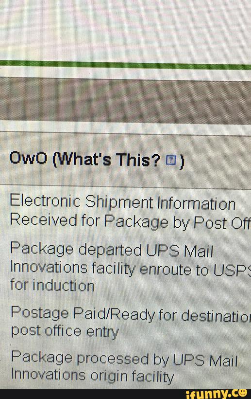 Electronic Shipment Information Received For Package By Post Off Received For Package By Post