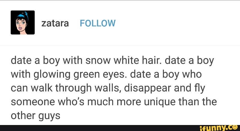 Date A Boy With Snow White Hair Date A Boy With Glowing Green