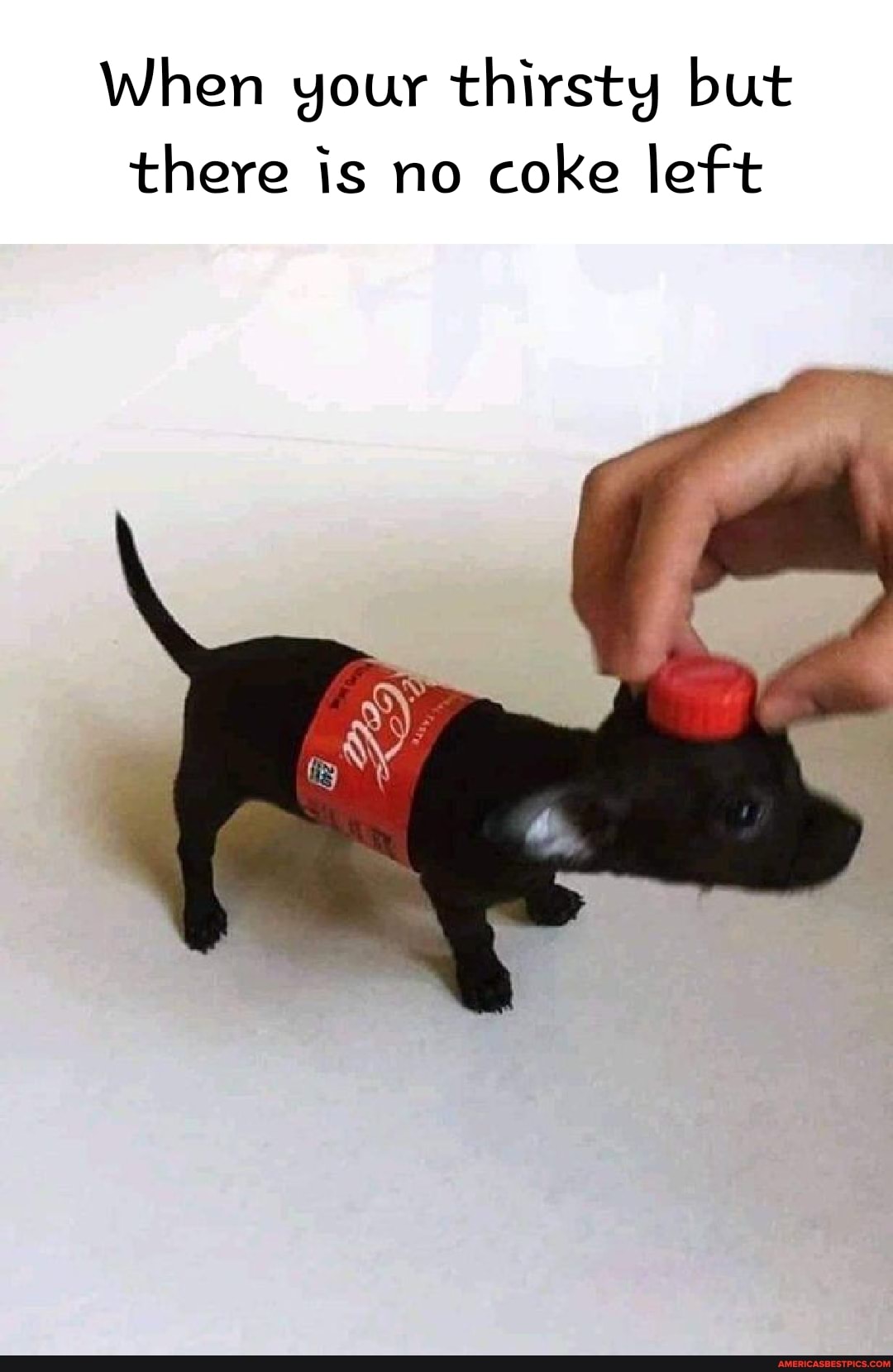 When your thirsty but there is no coke left