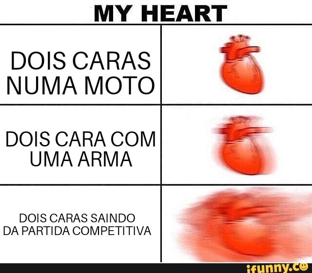 DOIS CARAS
6
NUMA MOTO
DOIS CARA COM
6
UMA ARMA
DOIS CARAS SAINDO
DA PARTIDA COMPETITIVA