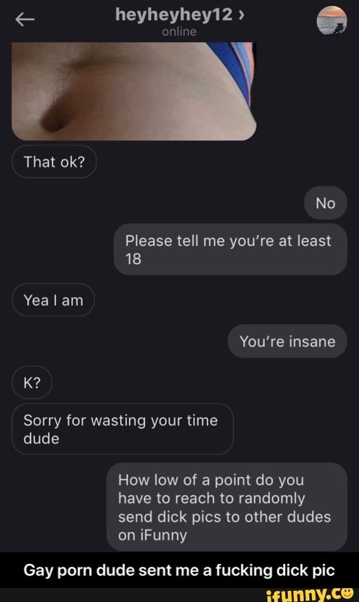 Ifunny Porn - Gay porn dude sent me a fucking dick pic - iFunny :)