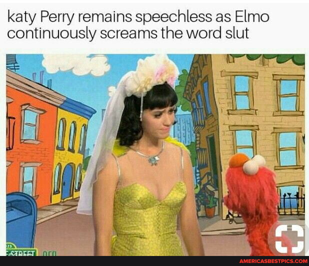 Katy Perry Remains Speechless As Elmo Continuously Screams The Word Slut Americas Best Pics 0316