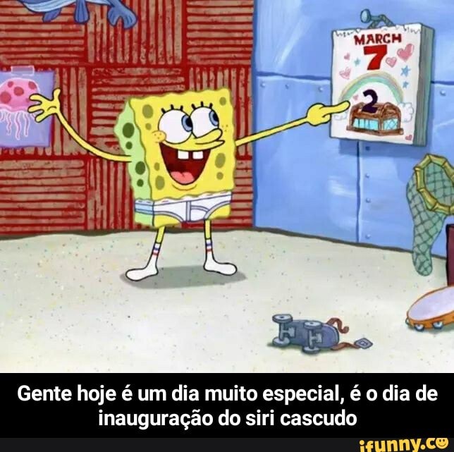 Gente hoje é um dia muito especial, é o dia de
inauguração do siri cascudo - Gente hoje é um dia muito especial, é o dia de inauguração do siri cascudo