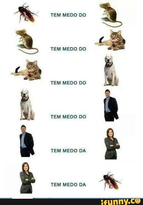 TEM MEDO DO
TEM MEDO DO
TEM MEDO DO
TEM MEDO DA
TEM MEDO DA
7
Do e