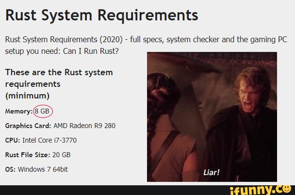 rust for windows system requirements
