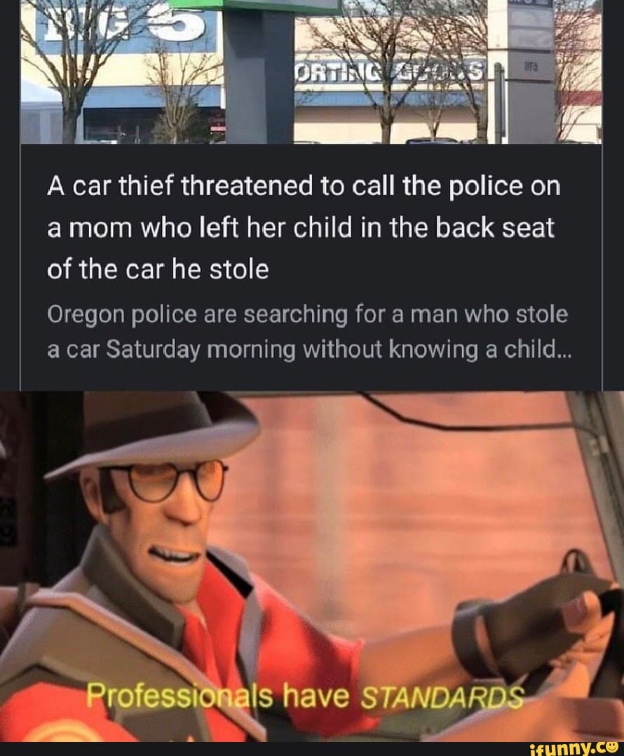A car thief threatened to call the police on a mom who left her child in the back seat of the car he stole
Oregon police are searching for a man who stole a car Saturday morning without knowing a child...
have
