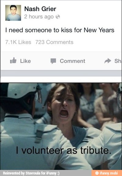 I need someone to kiss for New Years
i Like BE Comment Sh