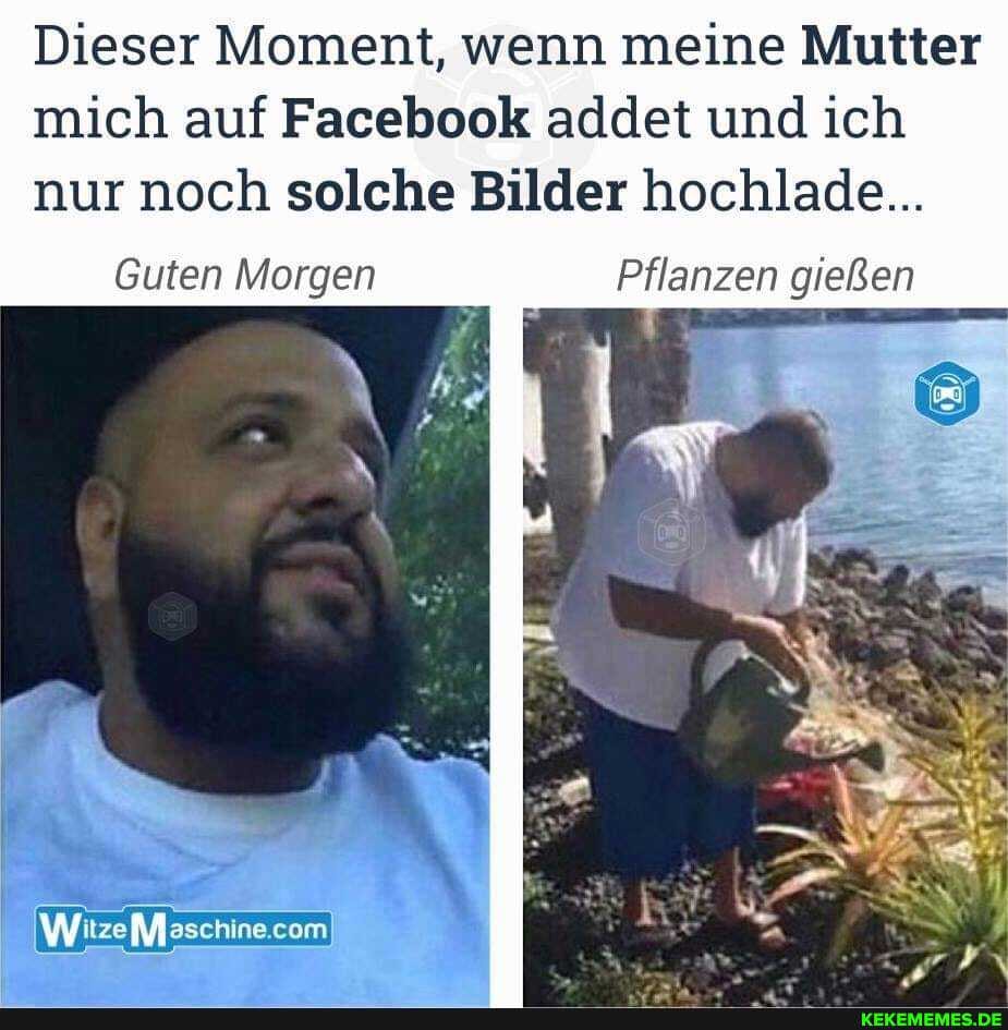 Dieser Moment, wenn meine Mutter mich auf Facebook addet und ich nur noch solche Bilder hochlade...
Guten Morgen Pflanzen gießen
Witze