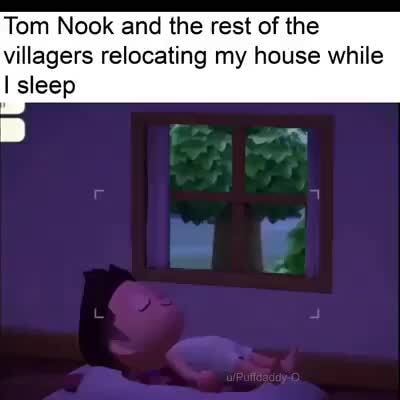 Tom Nook And The Rest Of The Villagers Relocating My House While I Sleep Ifunny