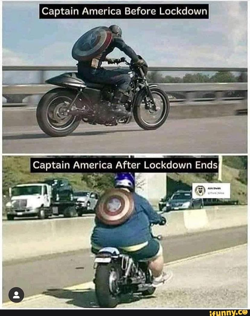 Captain America Before Lockdown
Saptals America After Lockdown Ends