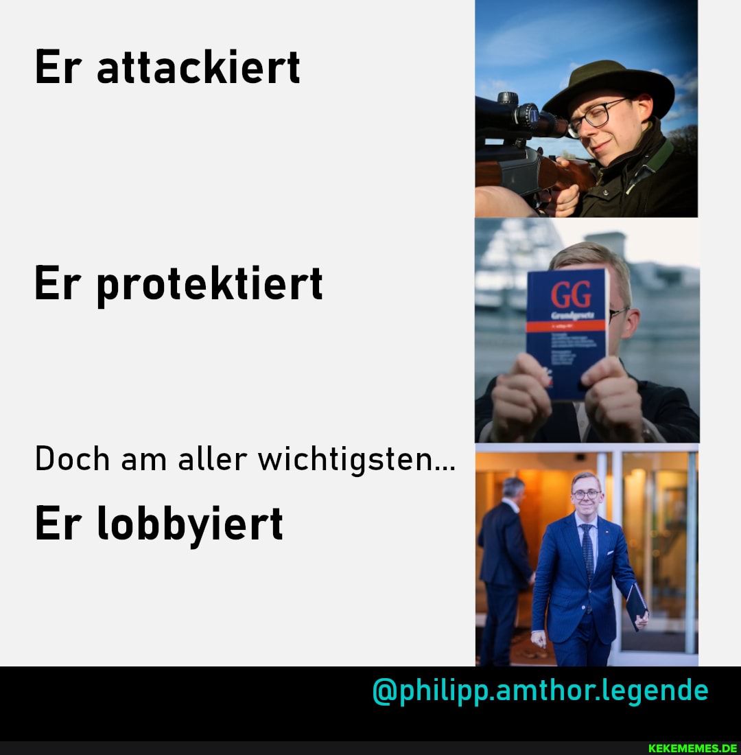 Er attackiert
Er protektiert
Doch am aller wichtigsten...
@philipp.amthor.legende
Er lobbyiert