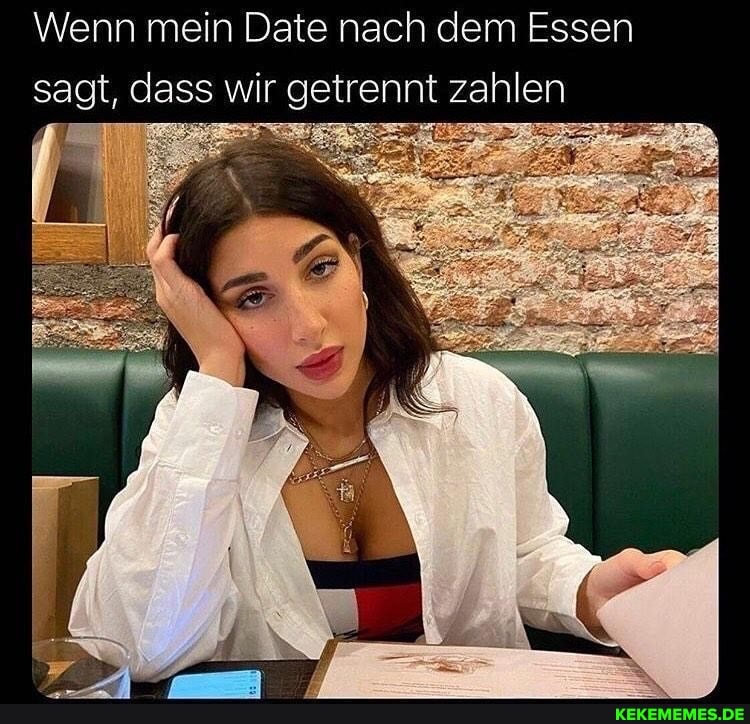 Wenn mein Date nach dem Essen sagt, dass wir getrennt zahlen