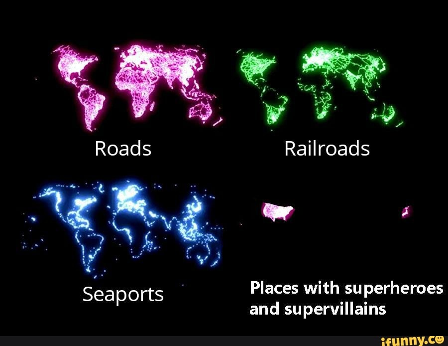 Places with superheroes eee
