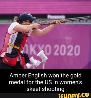Amber English won the gold medal for the US in women's skeet shooting