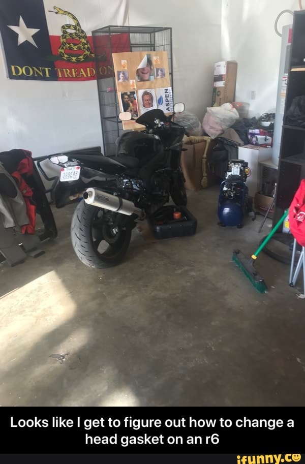 Looks like I get to figure out how to change a
head gasket on an r6 - Looks like I get to figure out how to change a head gasket on an r6