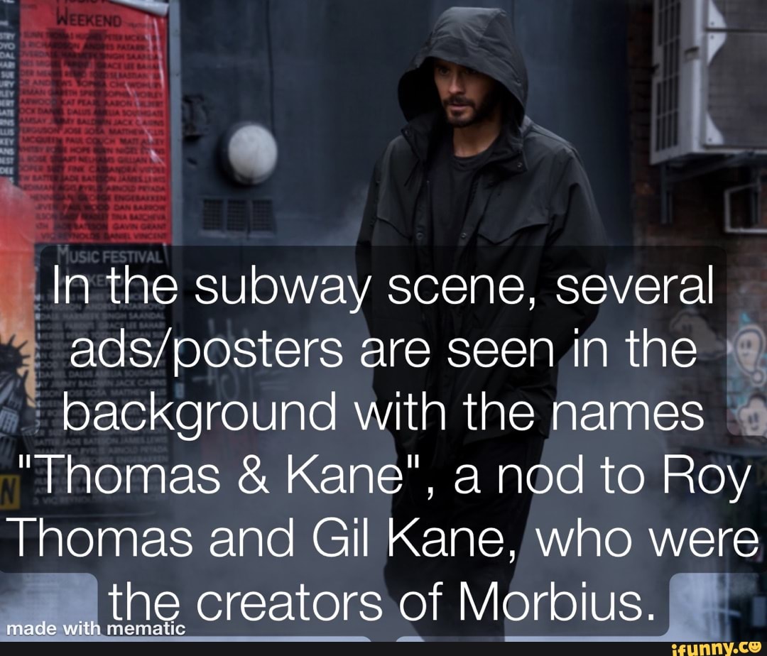 In The Subway Scene Several Are Seen In The Background With The Names