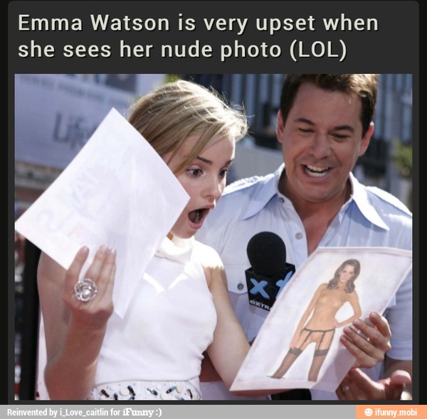 600px x 590px - Emma Watson is very upset when she sees her nude photo (LOL) - iFunny :)
