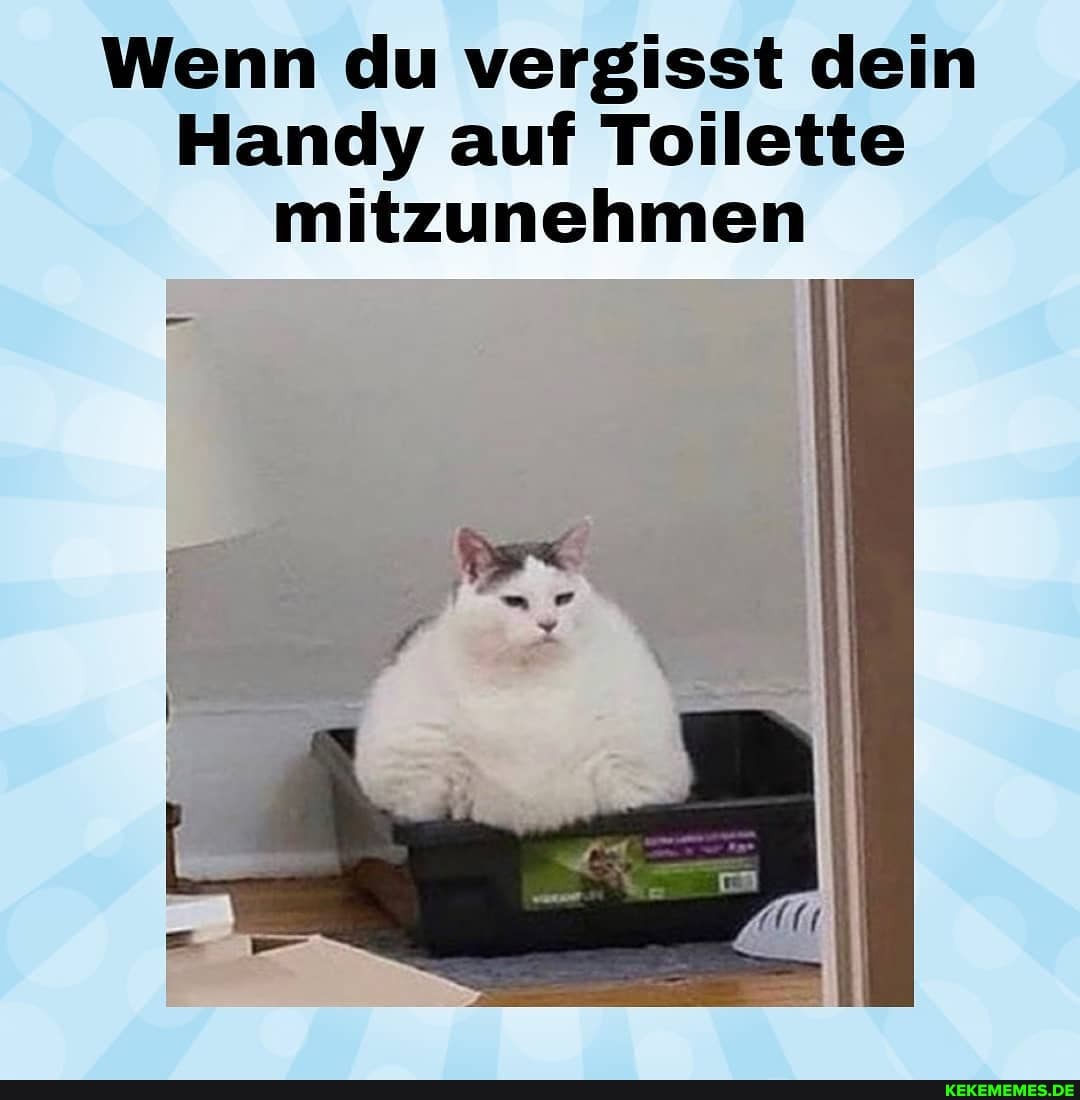 Wenn du vergisst dein
Handy auf Toilette mitzunehmen