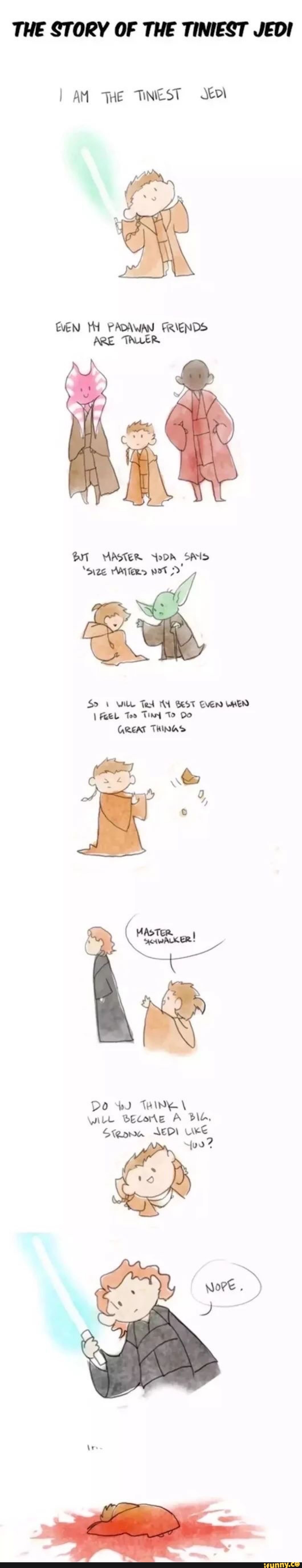 THE STORY OF THE TINIEST JEDI
I AM THE TNEST SM
BT MASTER ADA ¿AS
'size Aitero not)
