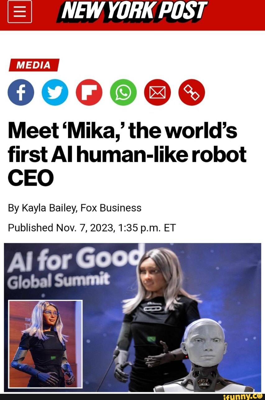 Meet 'Mika,' the world's first AI human-like robot CEO