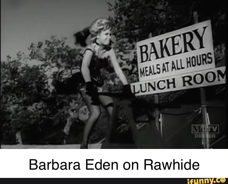 Barbara Eden on Rawhide iFunny