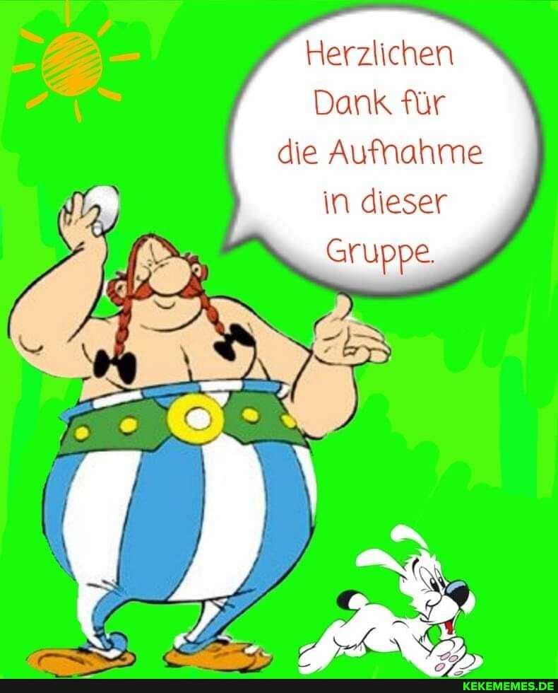 Herzlichen
Dank für die Aufnahme in dieser
Gruppe.