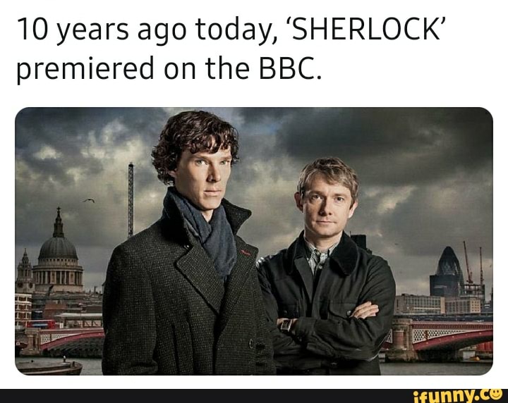 10 years ago today, 'SHERLOCK'
premiered on the BBC.