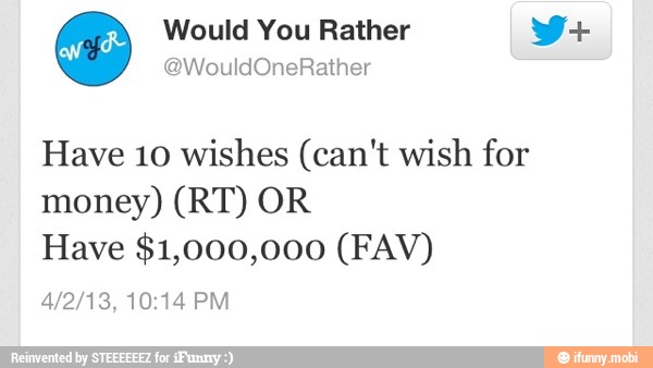Have 10 wishes (can't wish for