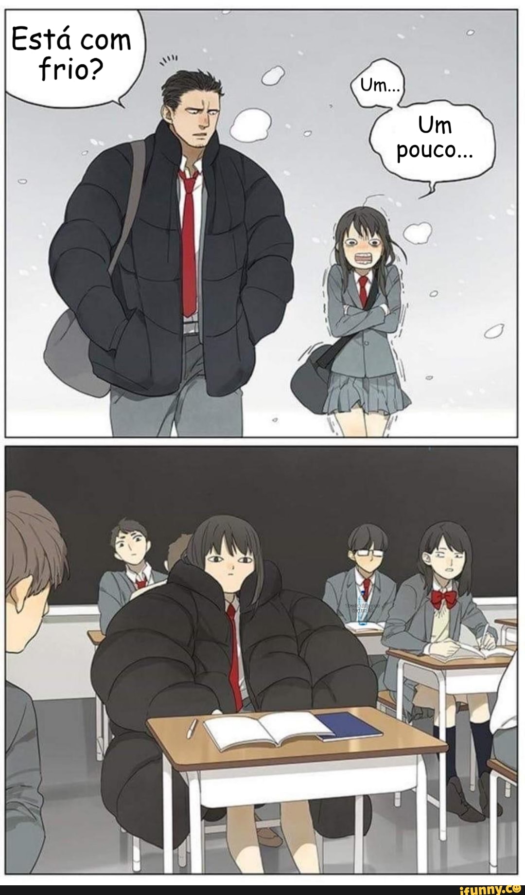 Está com frio?
