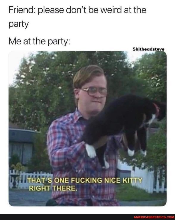 Friend: please don't be weird at the party
Me at the party:
THAT*S ONE FUCKING NICE KI RIGHT THERE.