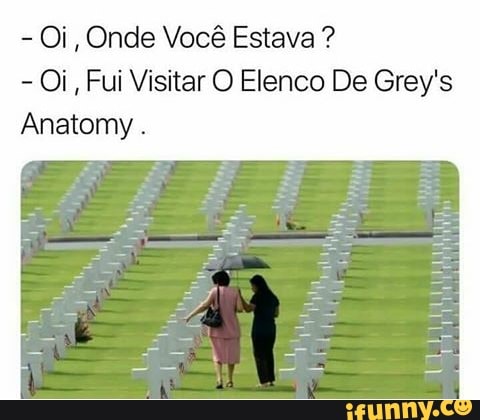 Oi, Onde Você Estava Oi, Fui Visitar O Elenco De Grey's
Anatomy