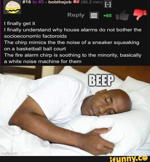 Bobthejob Reply I finally get it I finally understand why house alarms