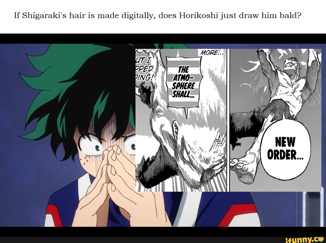 If Shigaraki's hair is made digitally, does Horikoshi just draw him ...